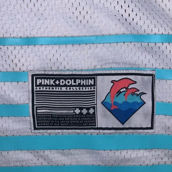 Pink Dolphin Men’s Mesh/Jersey Tank Top Wifebeater - Picture 4 of 4
